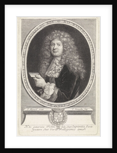 Portrait of Balthazar Phélypeaux de Châteauneuf, French statesman by Cornelis Martinus Vermeulen