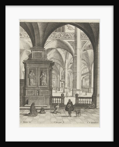 Church interior, Gerard Houckgeest by Johannes Pietersz. Berendrecht