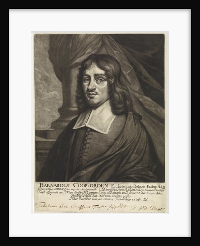 Portrait of Bernard Coop à Groen by Hieronymus Wilhelm Snabelius
