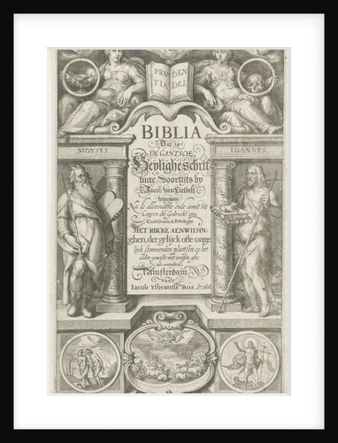 Title page for: Biblia Dat is de gantsche heylige script, 1616 by Jacob IJsbrantsz Bos