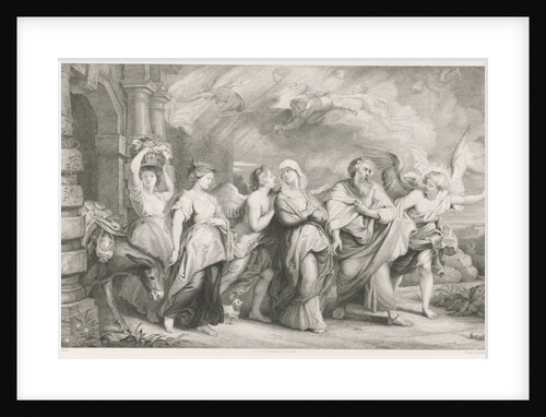 Flight of Lot and his family from Sodom by Ch. Chardon
