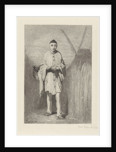 Pierrot in a mill by Ferdinand Leenhoff