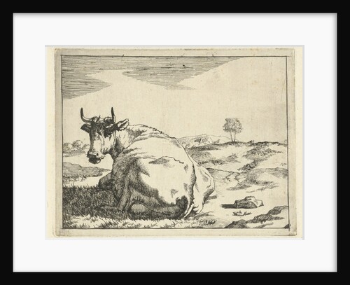 Lying cow by Paulus Potter