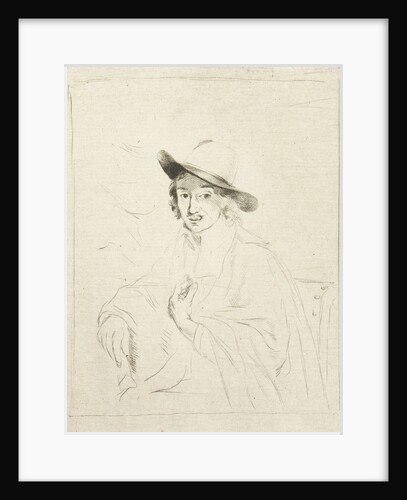 Portrait of the painter Adriaen van Ostade by Adriaen van Ostade