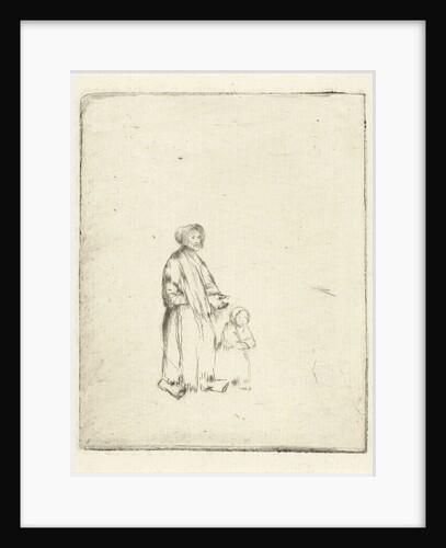 Beggar with child by Louis Bernard Coclers