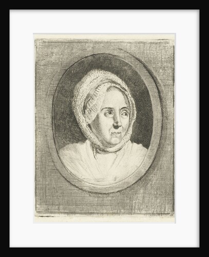 Portrait of a woman with cap Marie Joseph Bertrand? by Louis Bernard Coclers