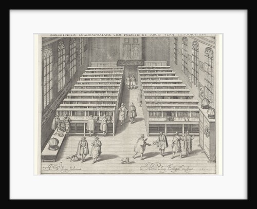 Library of the University of Leiden by Andries Clouck