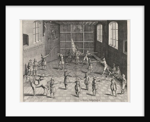 Fencing school of the University of Leiden by Andries Clouck