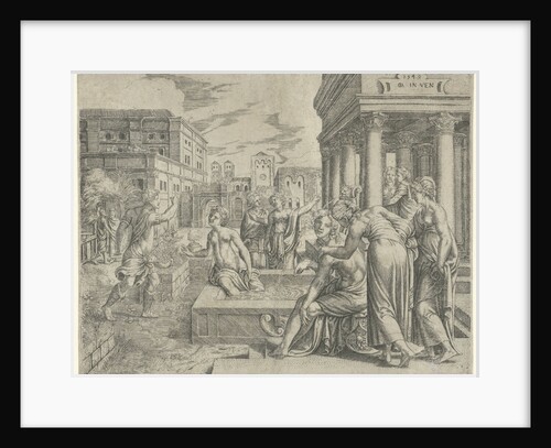 Bathsheba receives the message of David by Cornelis Massijs