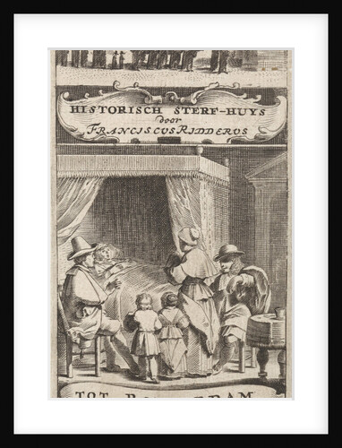 Title page for F. Ridderus Historical sterf-huys by Johannes Borstius