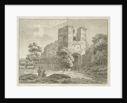 View of the ruins of the castle Brederode by Jan Evert Grave