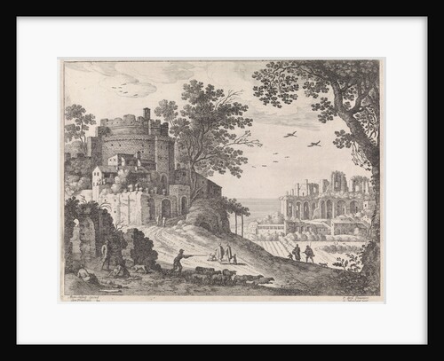 Buildings along a road by Antoine Bonenfant