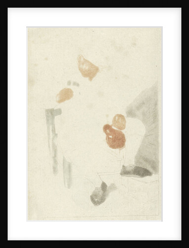 Seated farmer with pitcher by Cornelis Ploos van Amstel