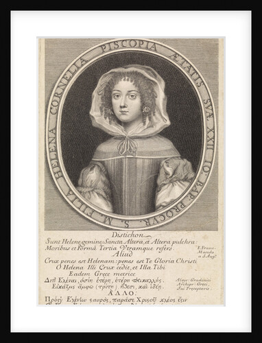 Elena Lucrezia Cornaro Piscopia Portrait by Luigi Gradenigo