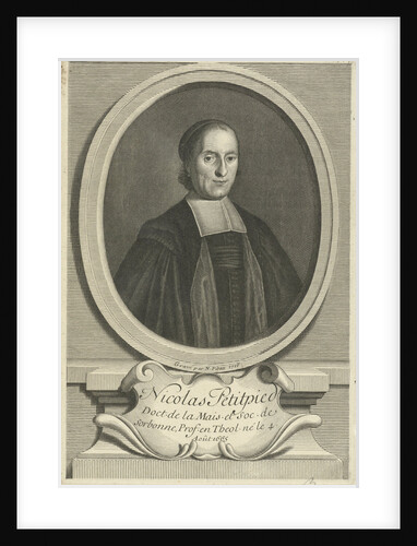 Portrait of the theologian Nicolas Petitpied by Nicolas Pitau II