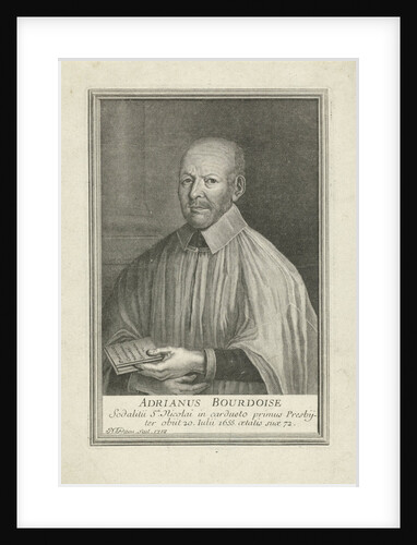 Portrait of a priest Adrian Bourdoisius, at the age of 72 by Nicolas Pitau II