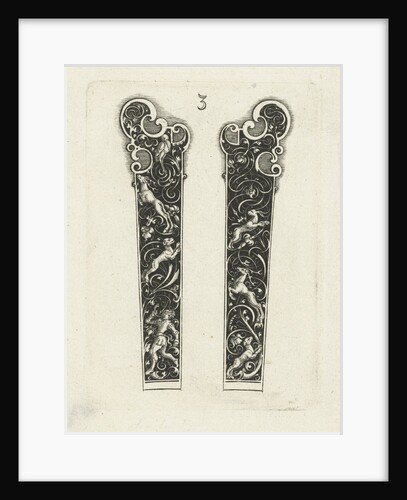 Two knife handles by Michiel le Blon