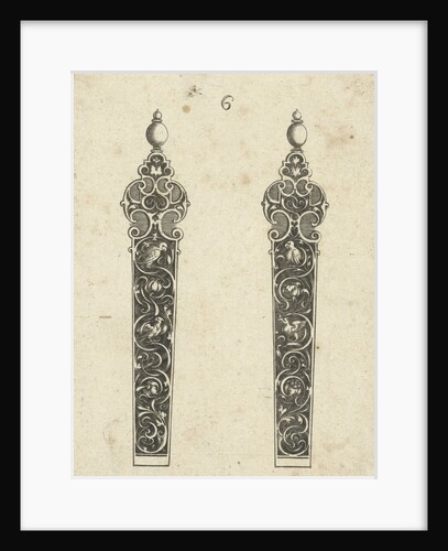 Two knife handles by Michiel le Blon