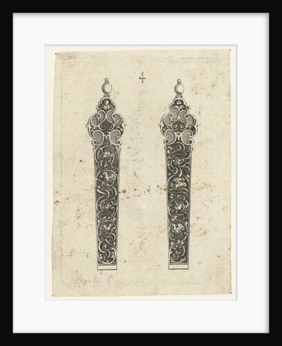 Two knife handles by Michiel le Blon