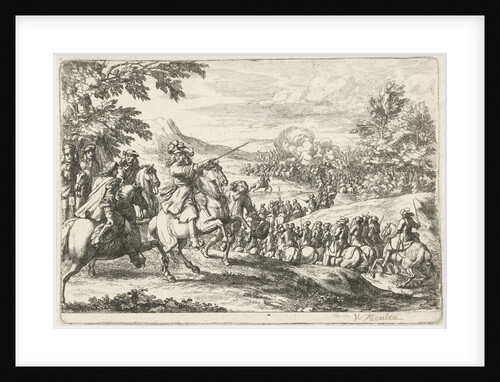 Advancing cavalry by Adam Frans van der Meulen