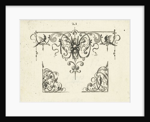 Ornament featuring a bird by Balthasar Caymox