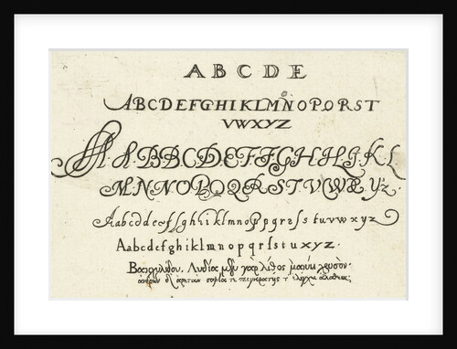 Six alphabets by Balthasar Caymox