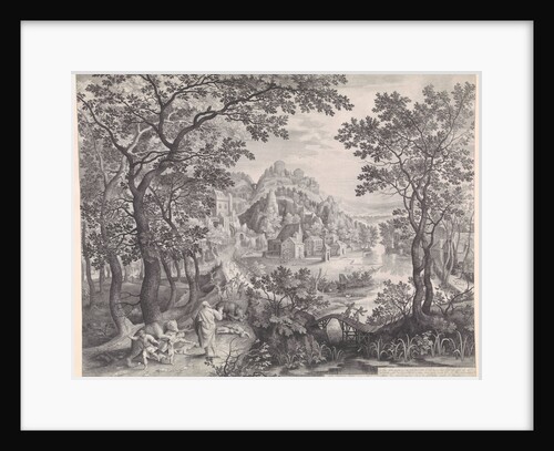 Elisha curses annoying children by Nicolaes de Bruyn