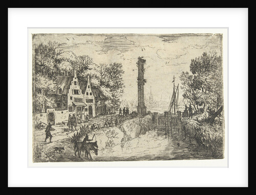 Village with a lock by Jan Brueghel I