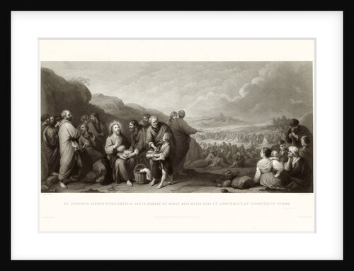 The miracle of the loaves and fishes by Goupil Cie