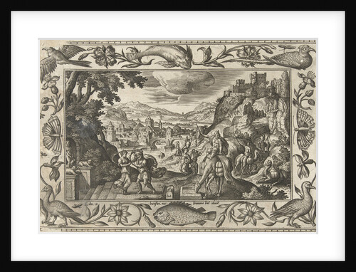 Rebecca and Eliezer at the Well by Eduwart van Hoeswinckel