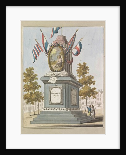 Revolution, decorations on the Place Royale, 1795 by Johannes Roelof Poster