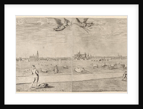 View of the city of Amsterdam, taken from the West by Anonymous
