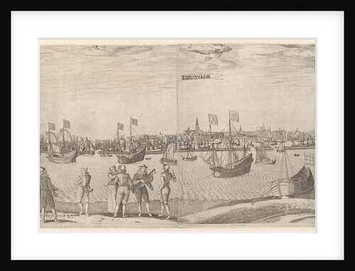 View of the city of Amsterdam on the IJ by Pieter Bast