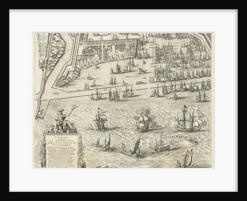 Map of Amsterdam (leaf left), 1625 by Balthasar Florisz. van Berckenrode