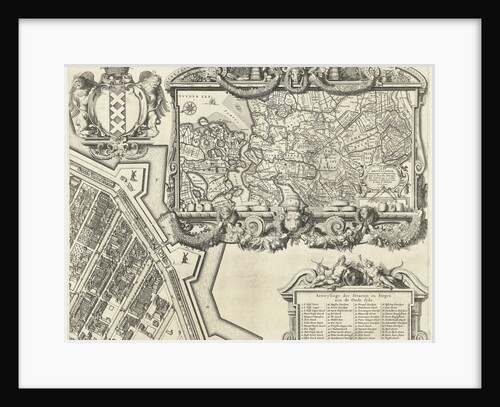 Map of Amsterdam (leaf right), 1625 by Balthasar Florisz. van Berckenrode