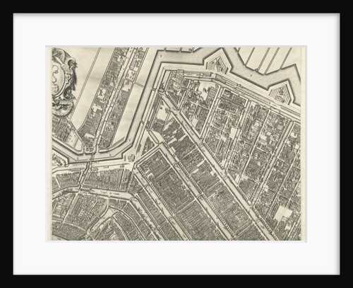 Map of Amsterdam (leaf top center), 1625 by Anonymous