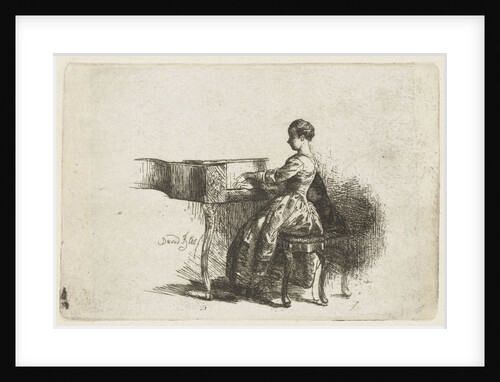 Girl at the Piano by David Bles