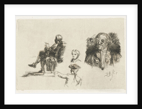 Study Sheet with four figures by David Bles