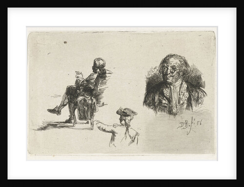 Study Sheet with three figures by David Bles