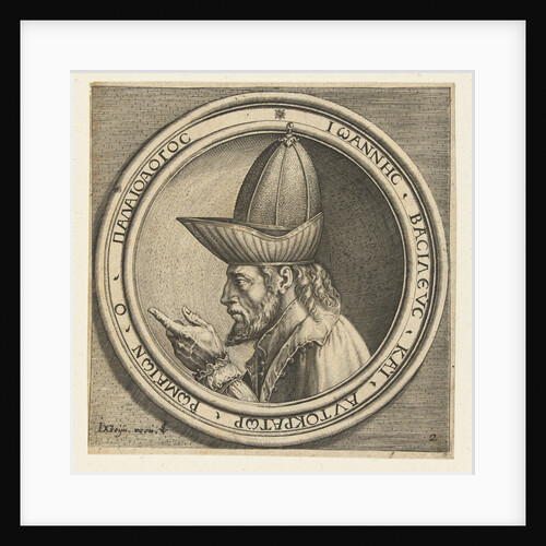 Portrait of John VIII Paleologos by Claes Jansz. Visscher II