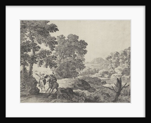 Balaam and the donkey with the angel by Herman van Swanevelt