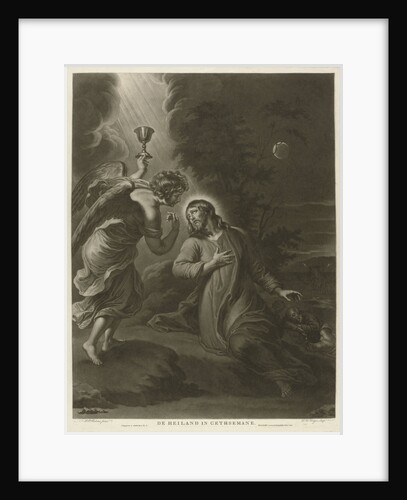 Christ in garden of Gethsemane by Evert Maaskamp