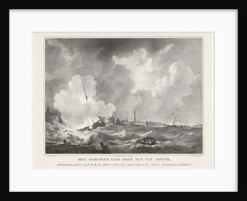 Exploding of the boat of Jan van Speyk by Anonymous