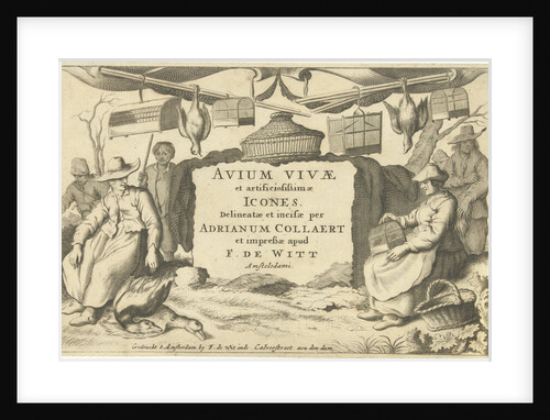 Title print with bird catchers and bird sellers by Anonymous