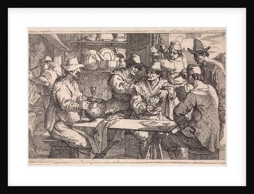 Card Players in tavern by Jan Baptist de Wael