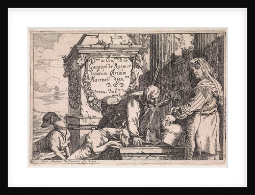 Hunter drinks from fountain by Anonymous