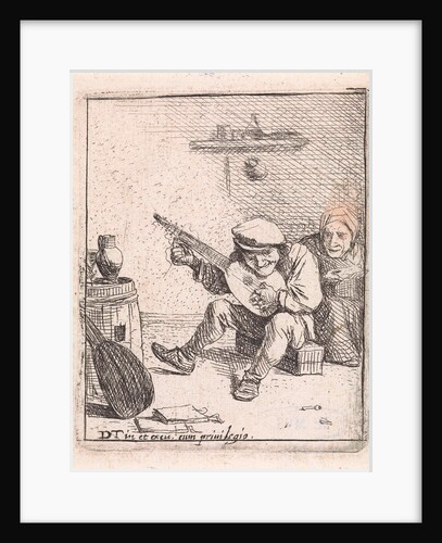 Farmer plays the lute by David Teniers II
