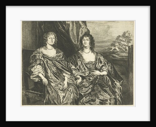Double portrait of Ann Kirke and Anna Dalkeith by Johannes Gronsveld