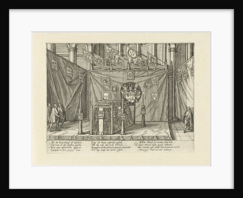 Chest in a church interior by Anonymous