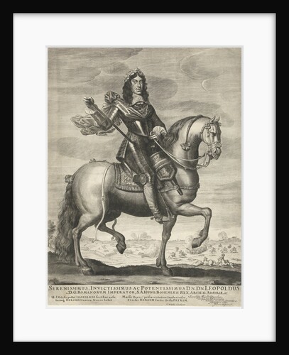 Portrait of Leopold I, Emperor of Germany, on horseback by Wallerant Vaillant